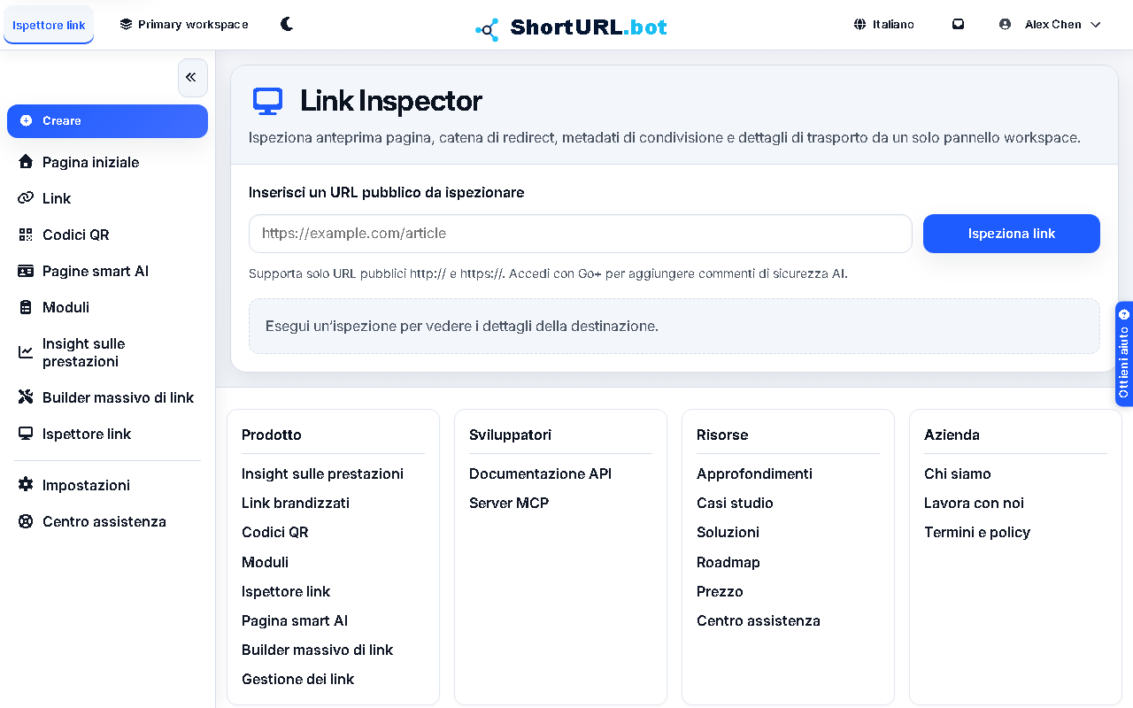 Screenshot Link Inspector